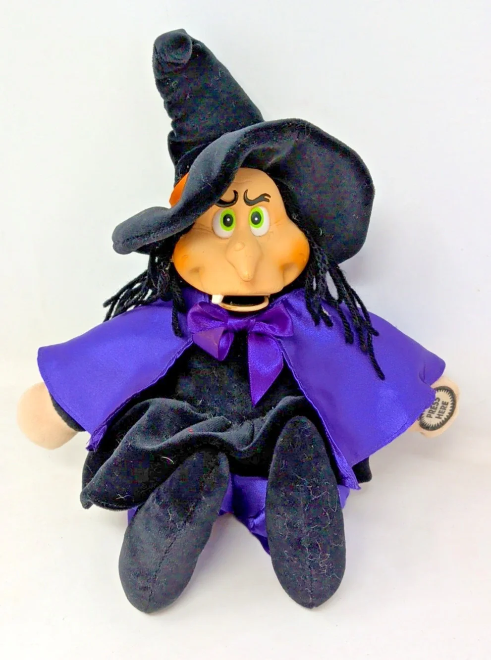Animated Halloween Witch Trick Or Treat Stomp Singing Dancing Dan Dee WORKS